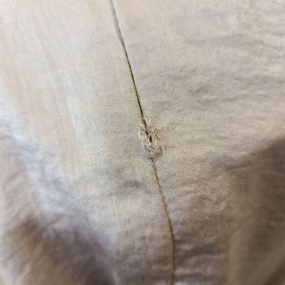 Missguided Pink Plunge Neck Silky Long Sleeve Panelled Thigh Slit Mini Dress 4 - Picture 8 of 10